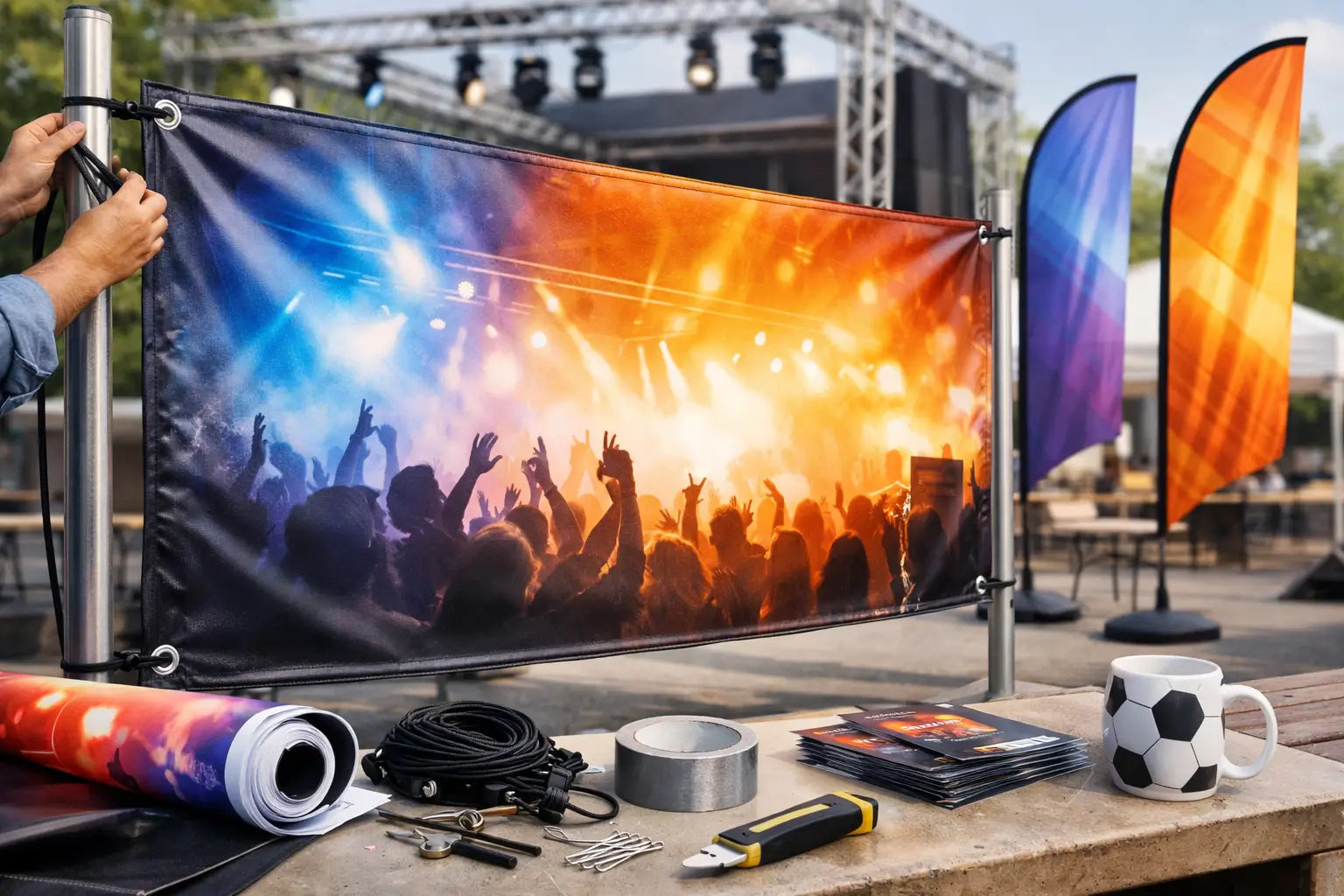Promotiespandoek voor evenement maken in 7 stappen