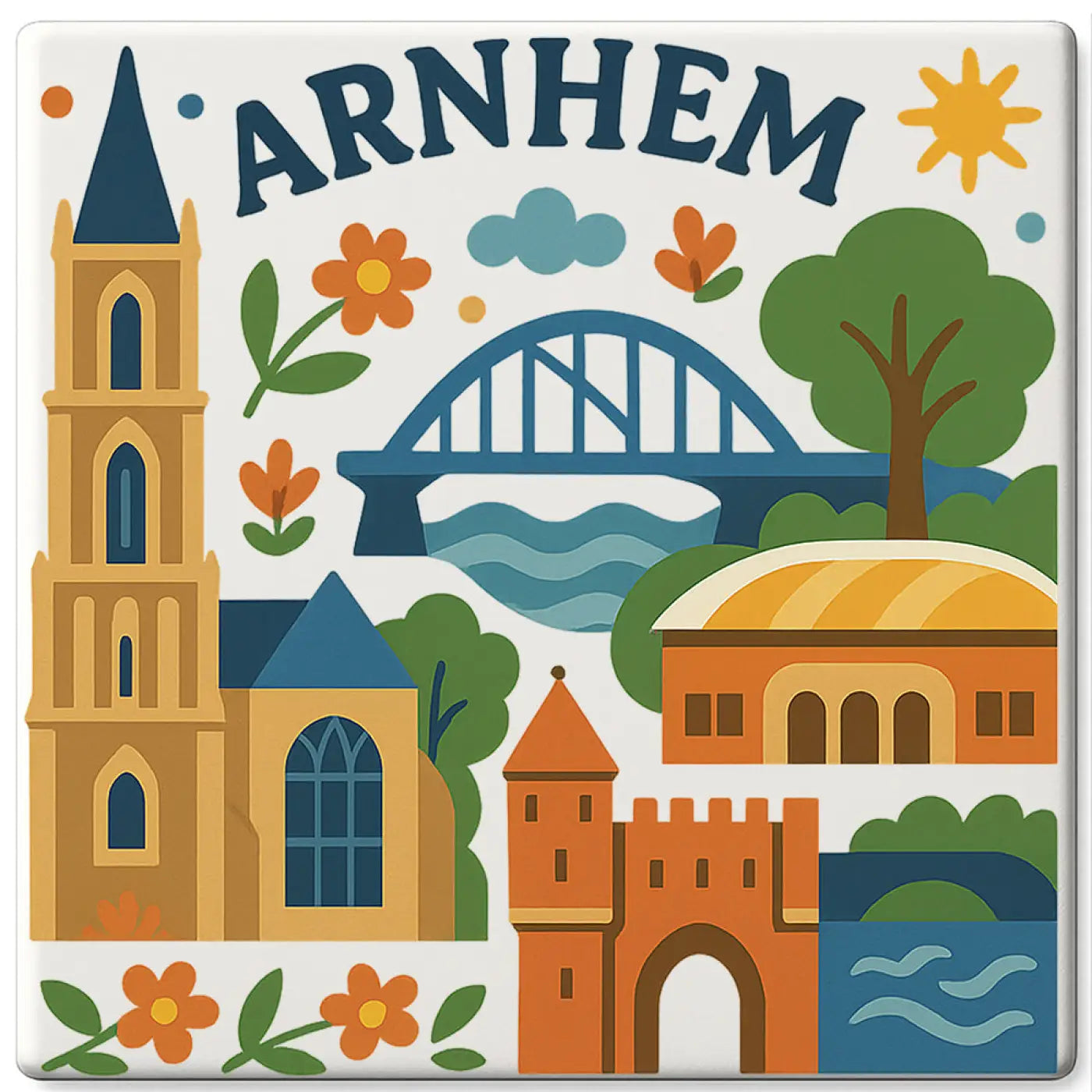 Arnhem Cadeau Tegeltje - Tegeltjes