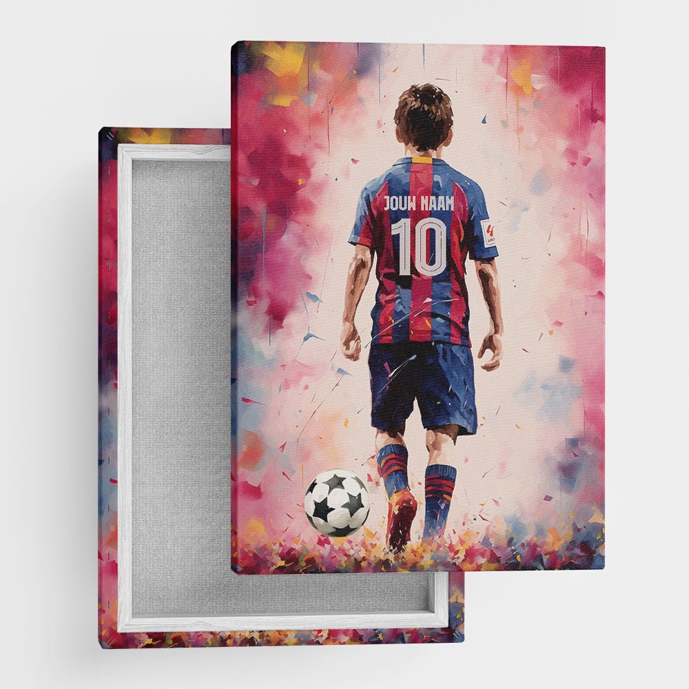 Barcelona Aquarel wanddecoratie - Kleurmedia Voetbalposters