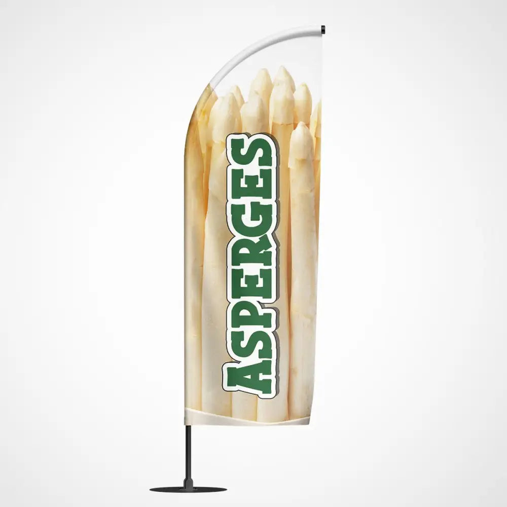 Beachvlag Asperges - Klein - 80x220 cm - Beachvlag