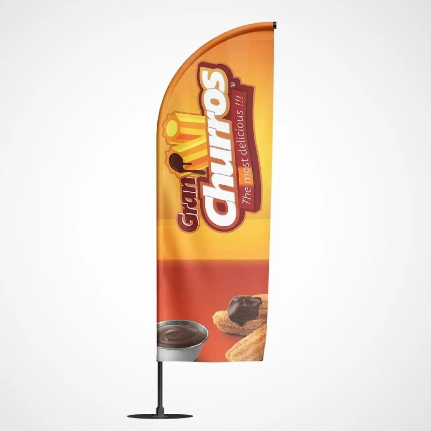 Beachvlag Churros - Klein - 80x220 cm - Beachvlag