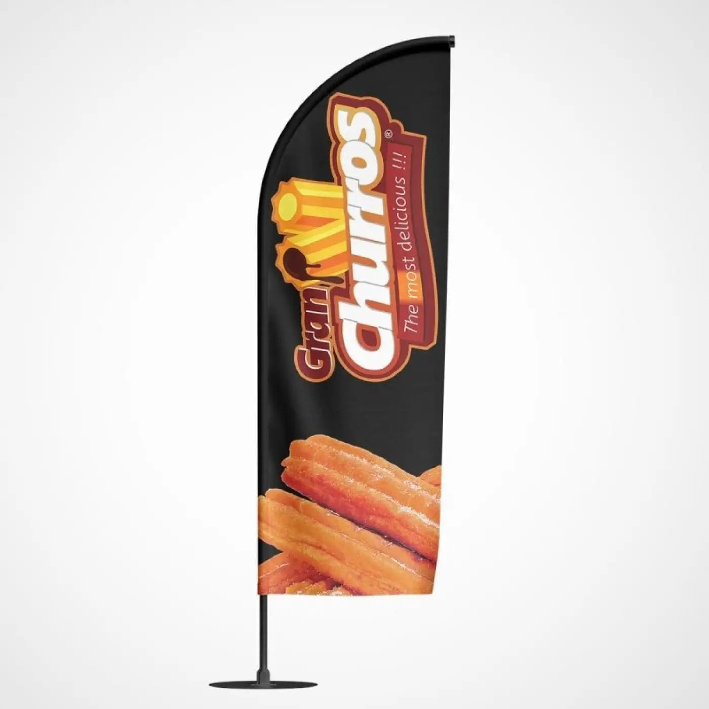 Beachvlag Churros - Klein - 80x220 cm - Beachvlag