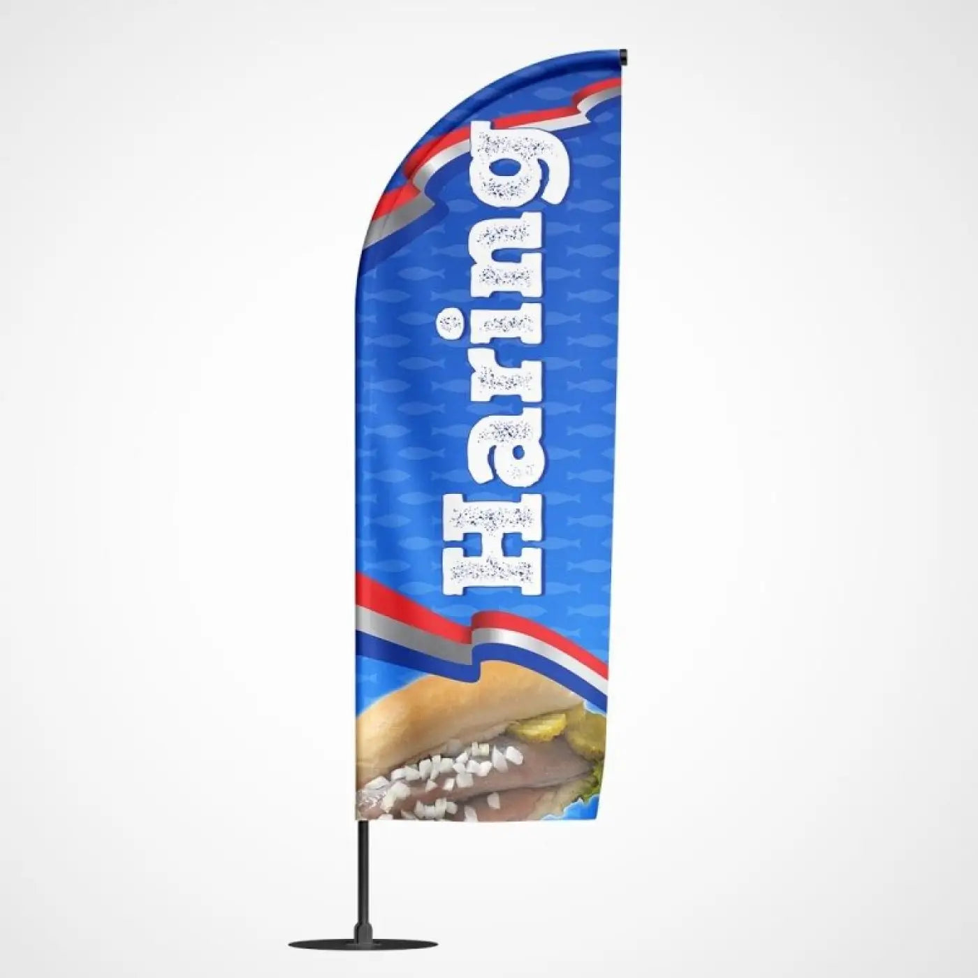 Beachvlag Haring - Klein - 80x220 cm - Beachvlag