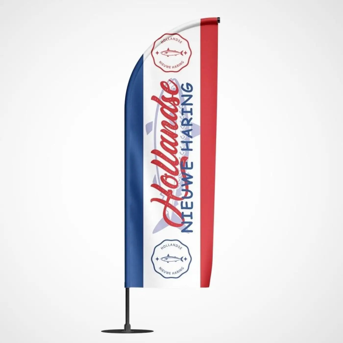 Beachvlag Hollandse Nieuwe - Klein - 80x220 cm - Beachvlag
