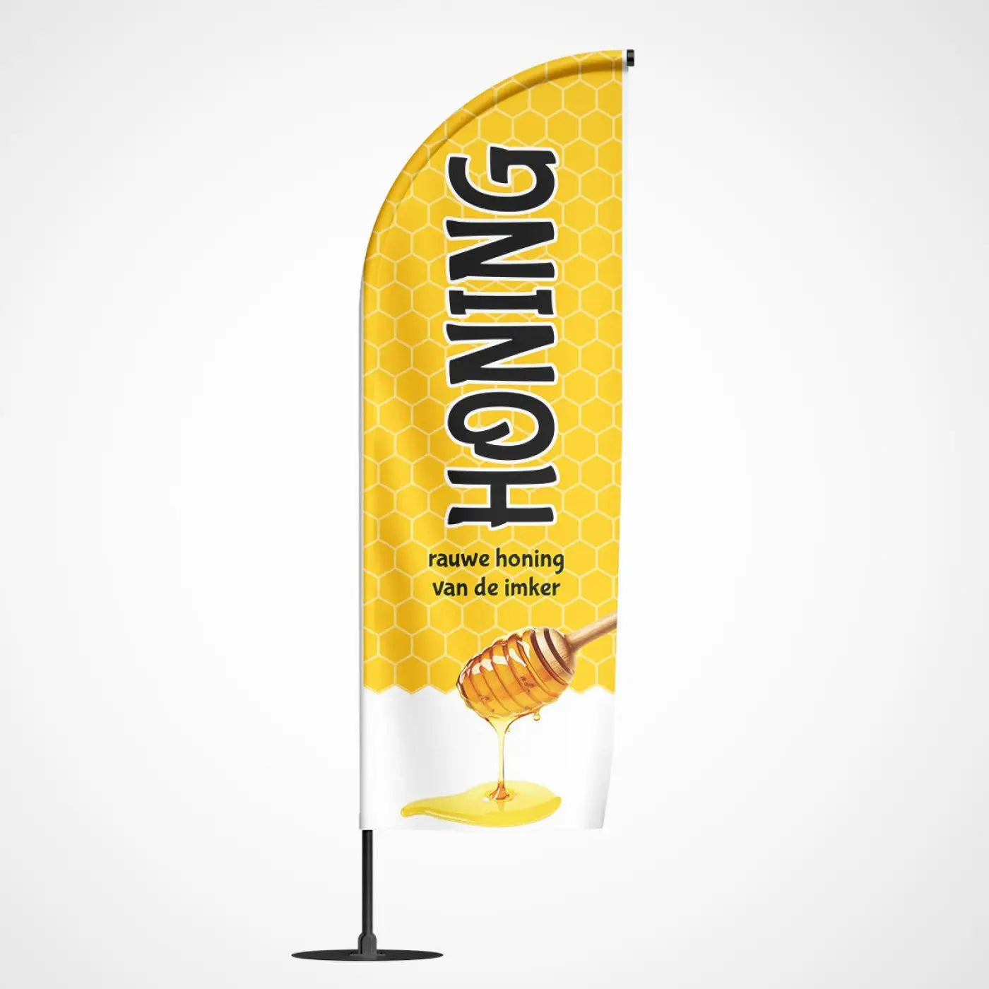 Beachvlag Honing - Klein - 80x220 cm - Beachvlag