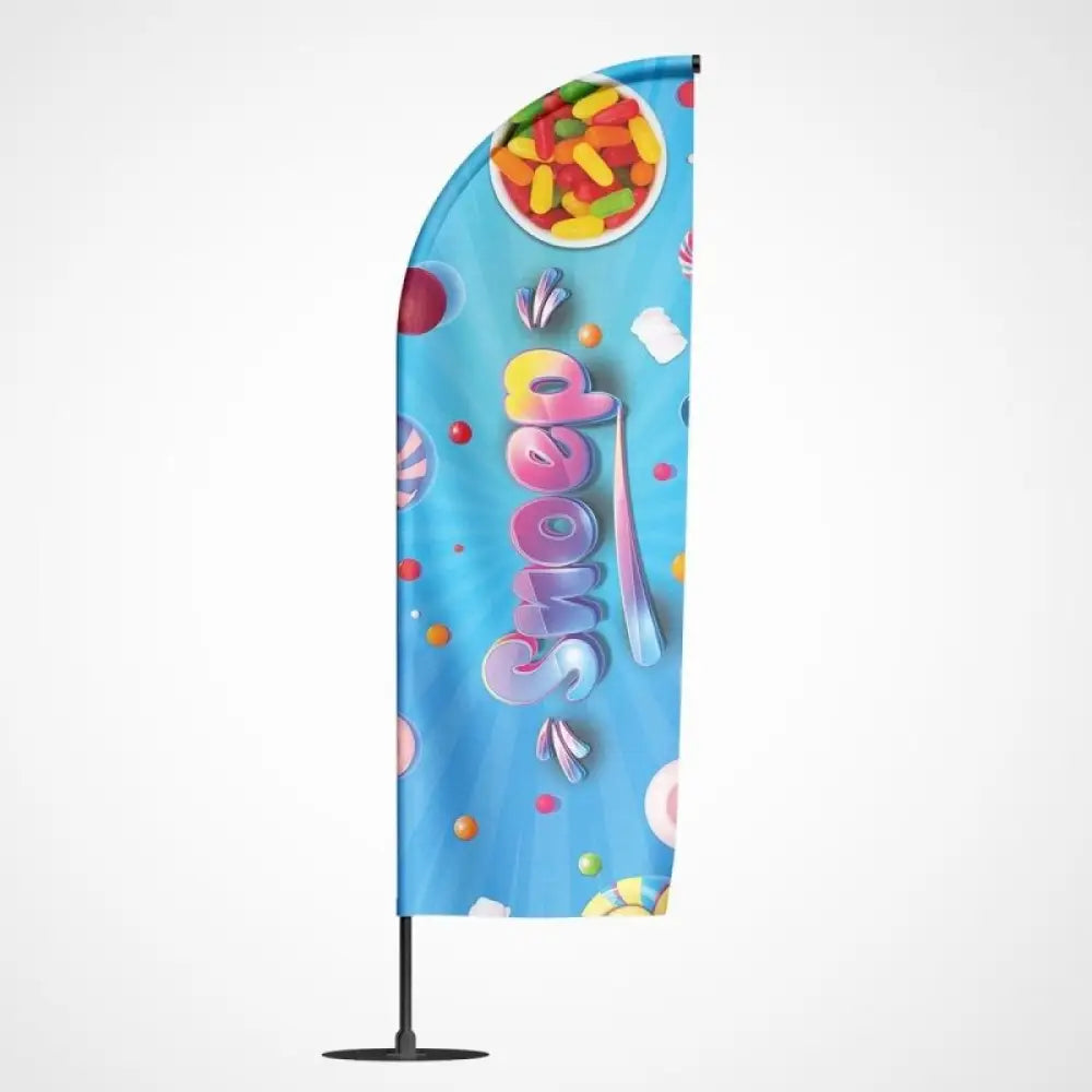Beachvlag Snoep - Klein - 80x220 cm - Beachvlag