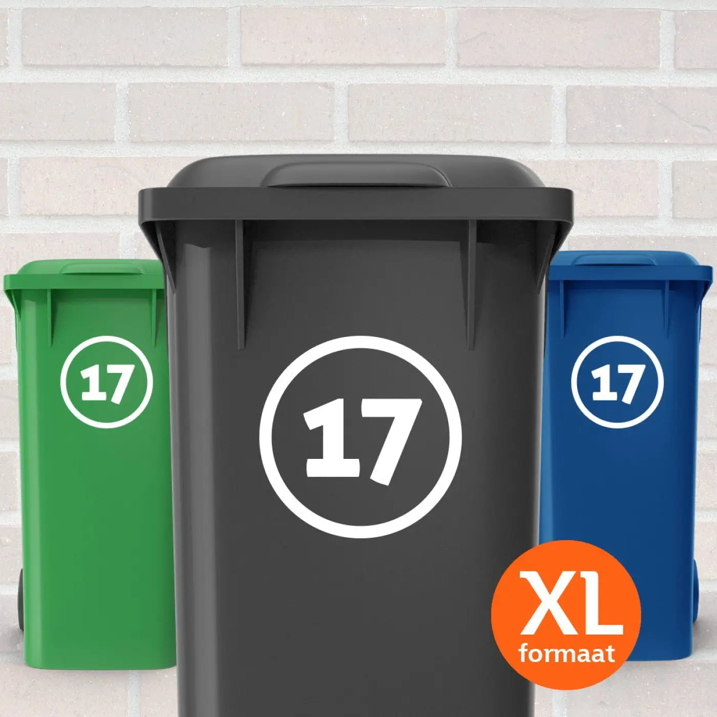 Container Stickers XL - Rondje- Kliko stickers – Kleurmedia®