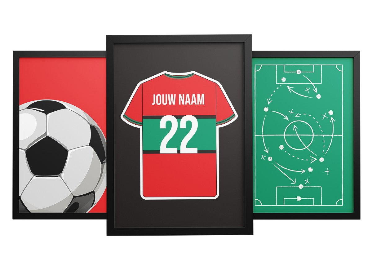 Poster: NEC 3-delige posterset - Star collection (wandposter) – Kleurmedia®