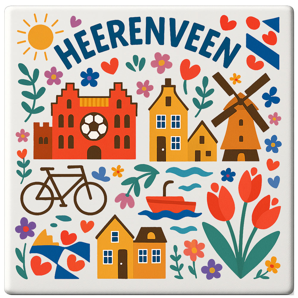 Heerenveen Cadeau Tegeltje