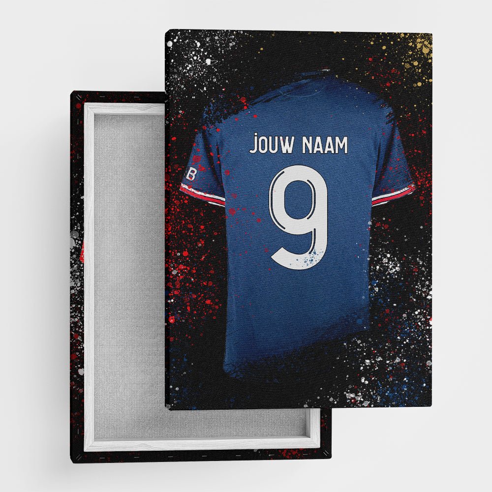 PSG shirt wanddecoratie - Kleurmedia Voetbalposters
