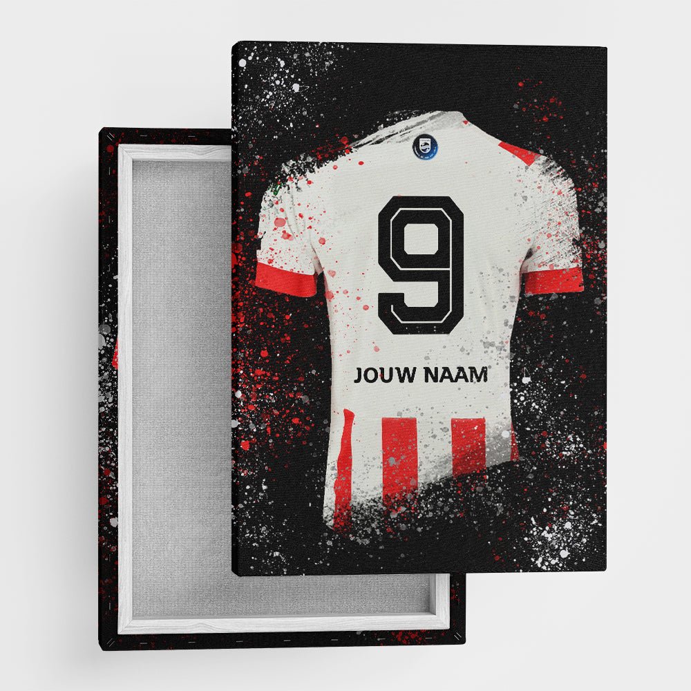 Eindhoven shirt wanddecoratie - Kleurmedia Voetbalposters