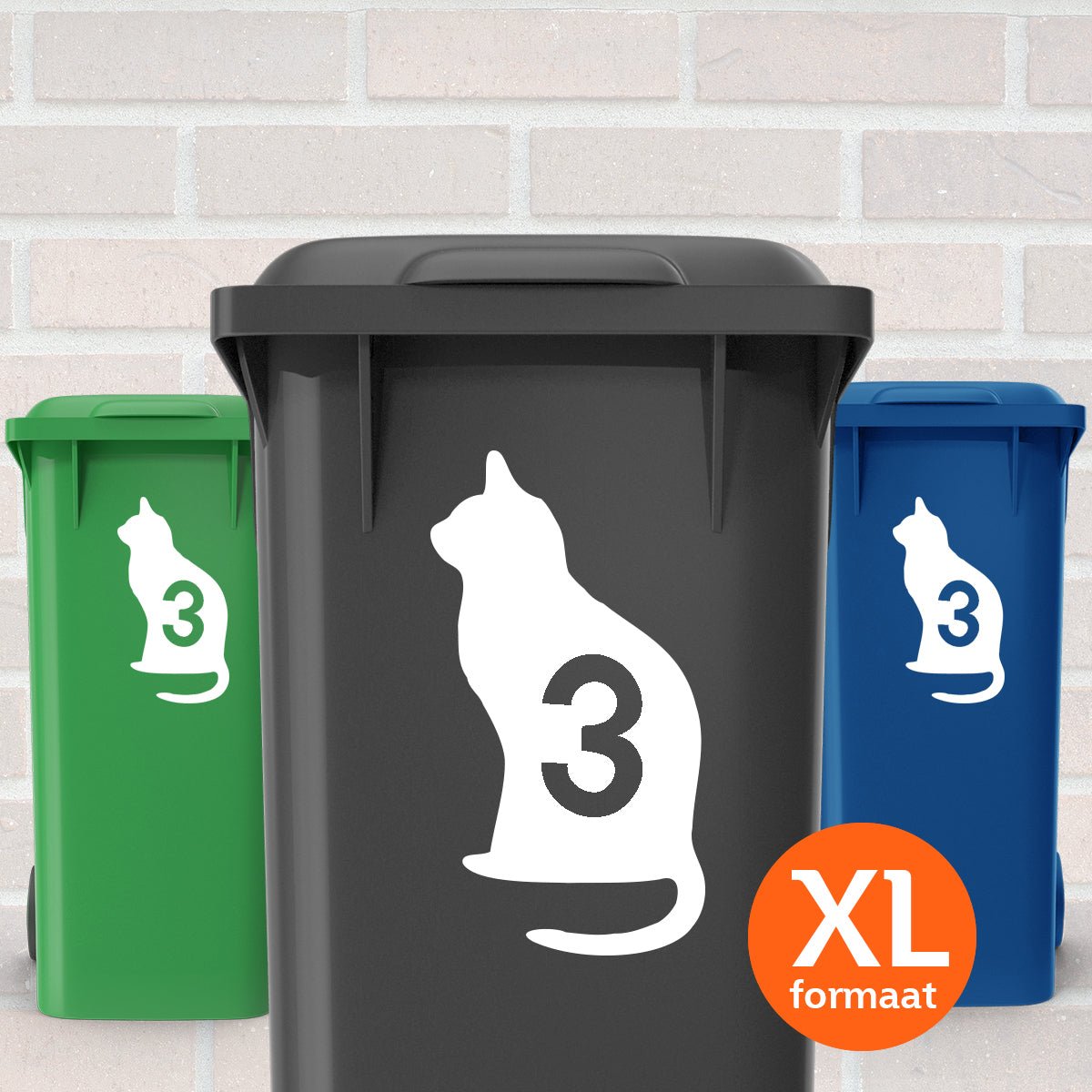 Container Stickers XL - Kat - Kliko stickers – Kleurmedia®