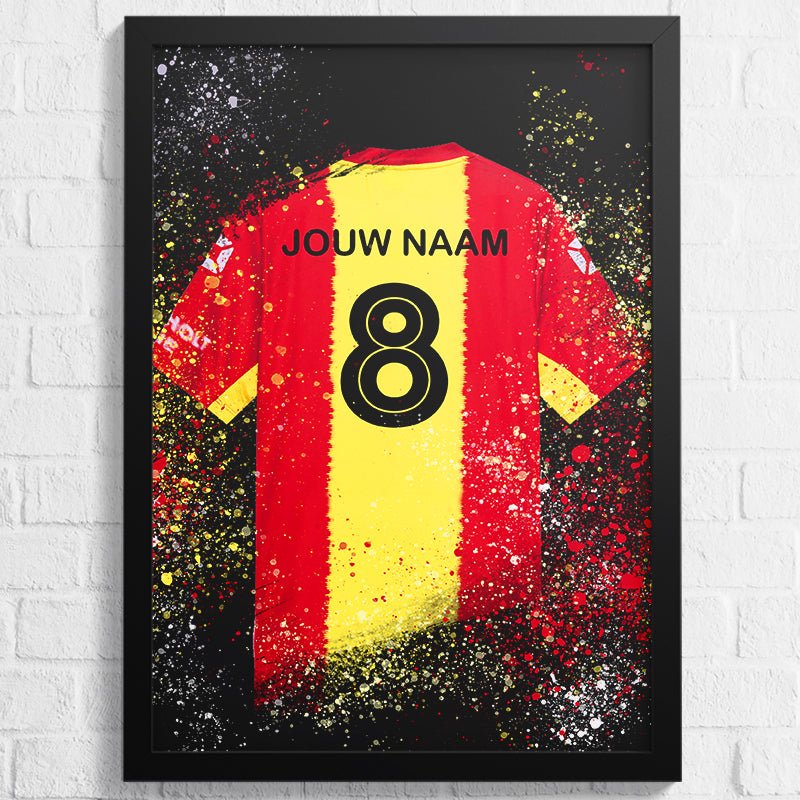 Go Ahead Eagles voetbalposter met shirt wanddecoratie