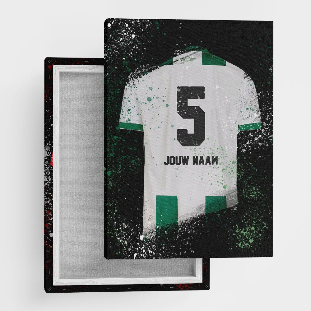 Groningen shirt wanddecoratie - Kleurmedia Voetbalposters