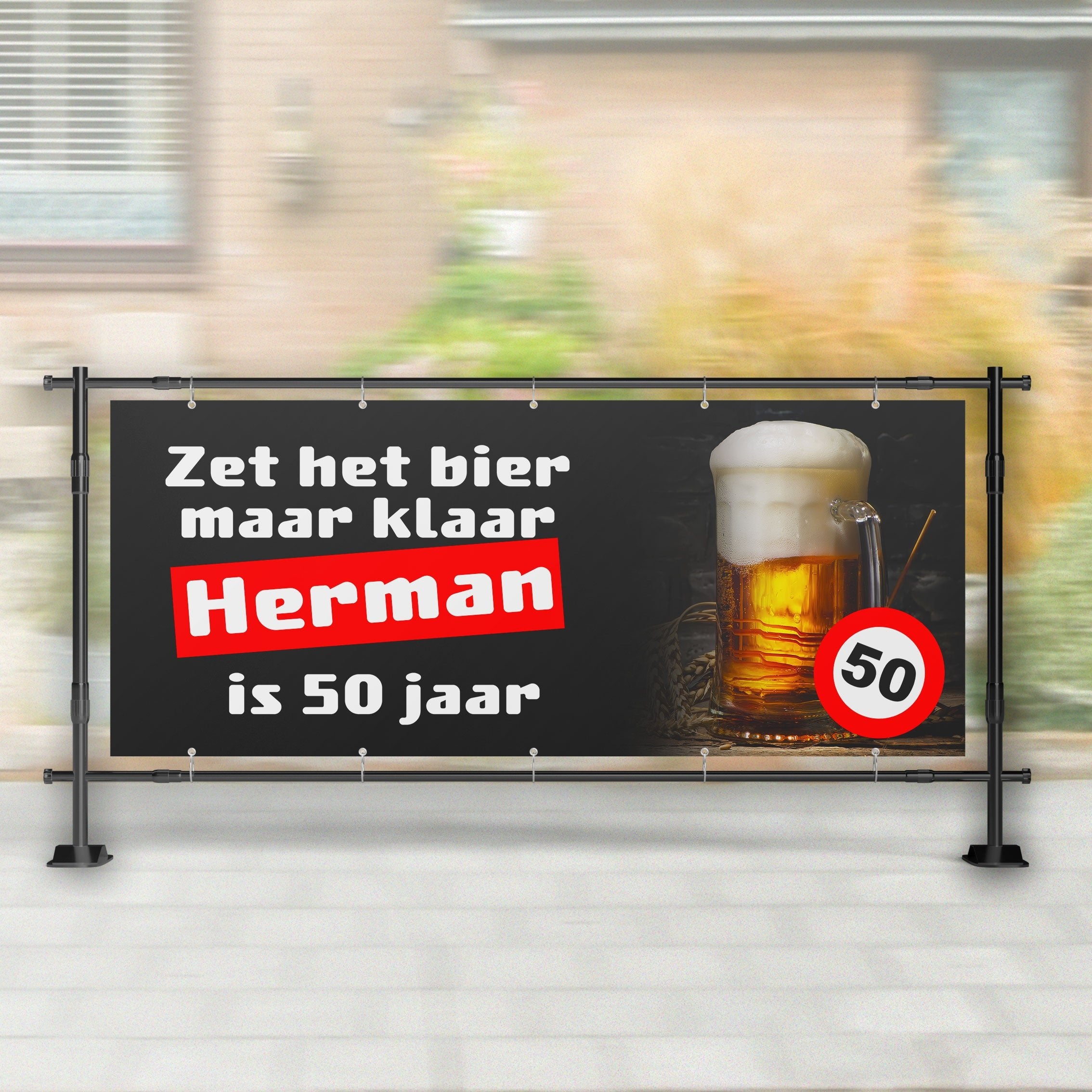 Spandoek Abraham | Zet het bier maar klaar – Kleurmedia®