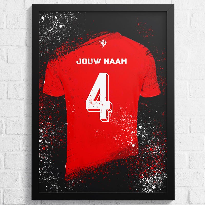 FC Twente voetbalposter met shirt wanddecoratie