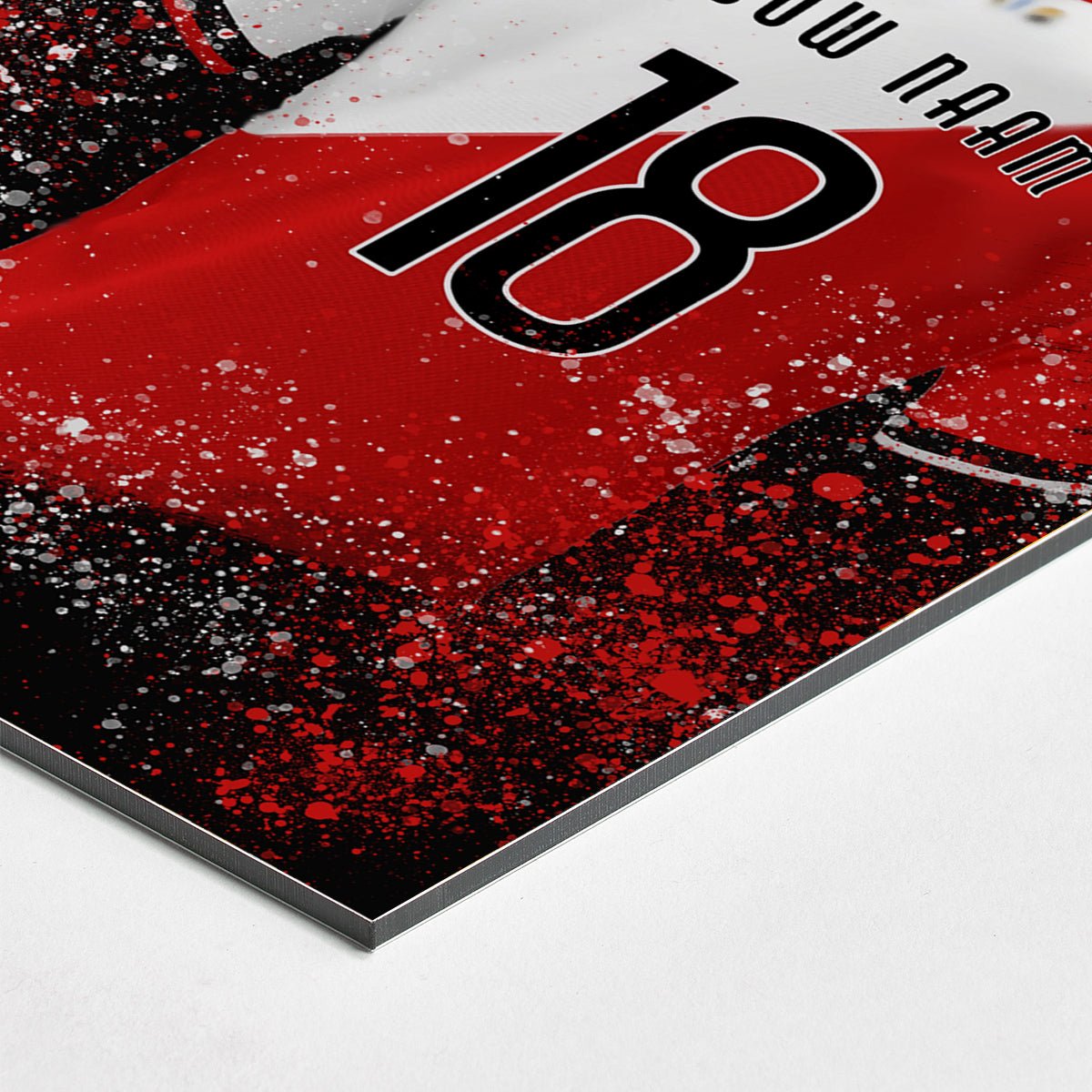 Utrecht shirt wanddecoratie - Kleurmedia Voetbalposters