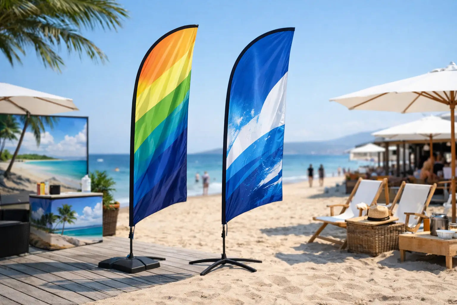 Beachflag laten bedrukken voor meer aandacht