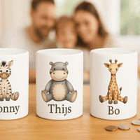 Spaarpot met naam - Koning Spandoek