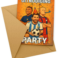 Uitnodiging kinderfeestje - Koning Spandoek