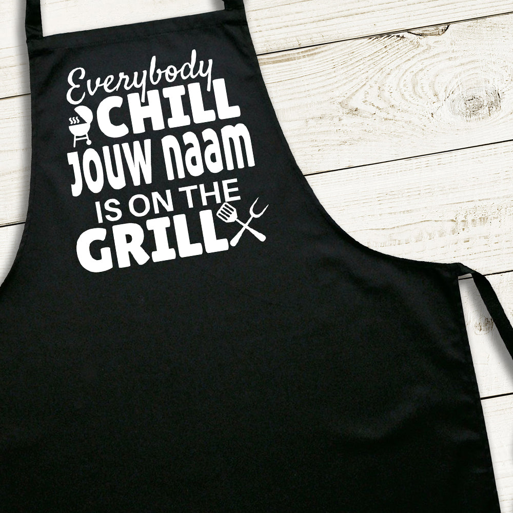 Schort met Naam (Everybody Chill)