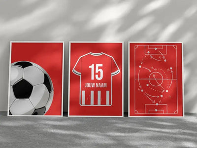 3-Luik Voetbalposter