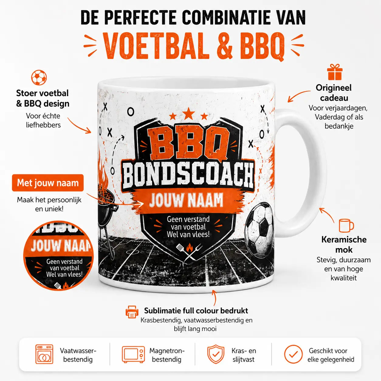 BBQ Bondscoach Voetbal Mok
