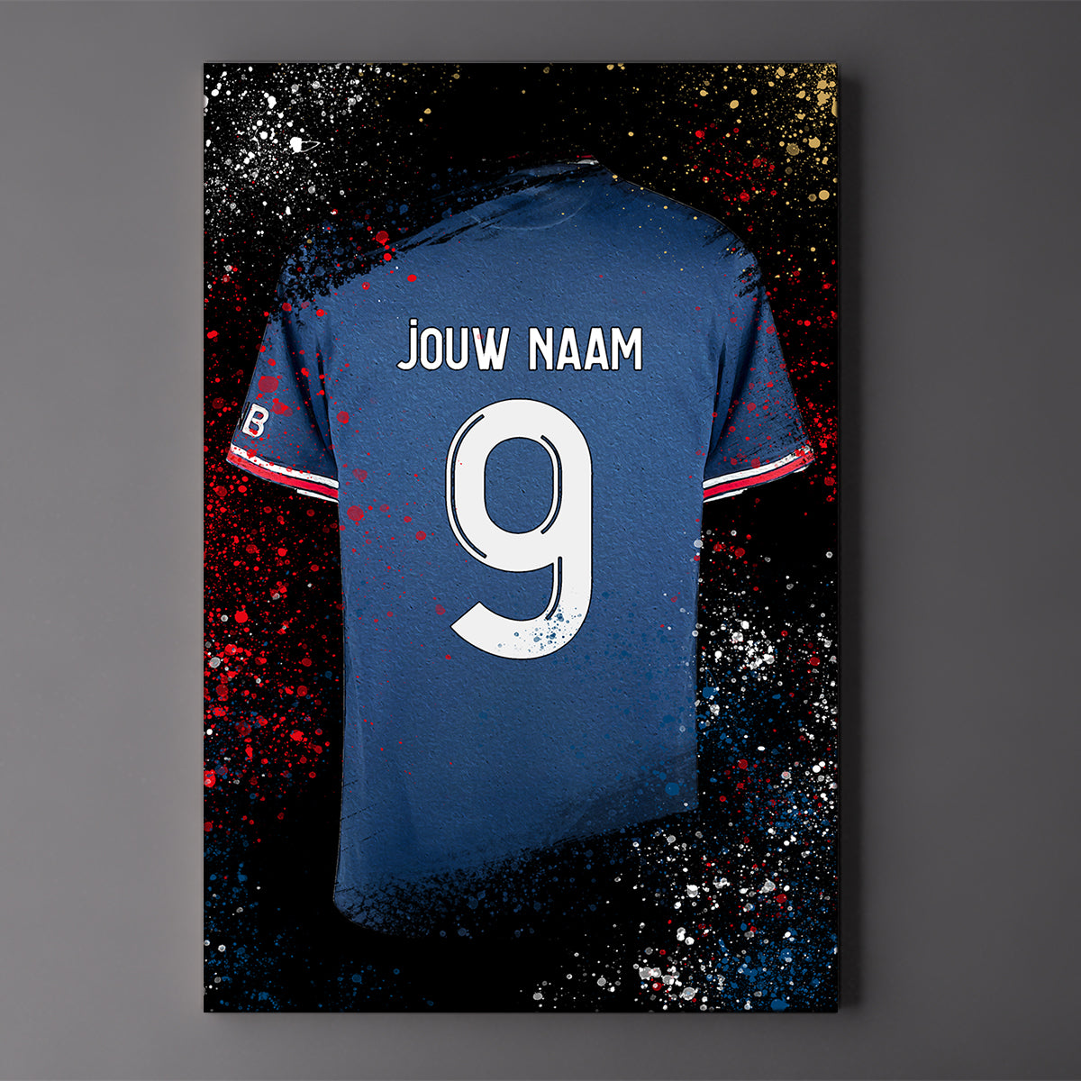 PSG shirt wanddecoratie - Kleurmedia Voetbalposters