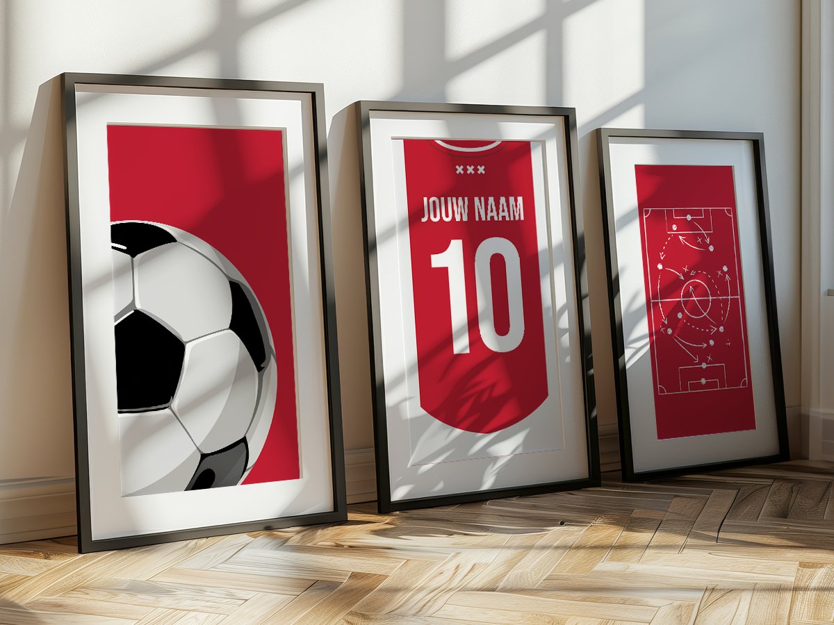 Amsterdam 3 - delige posterset - Goal collection - Kleurmedia Voetbalposters