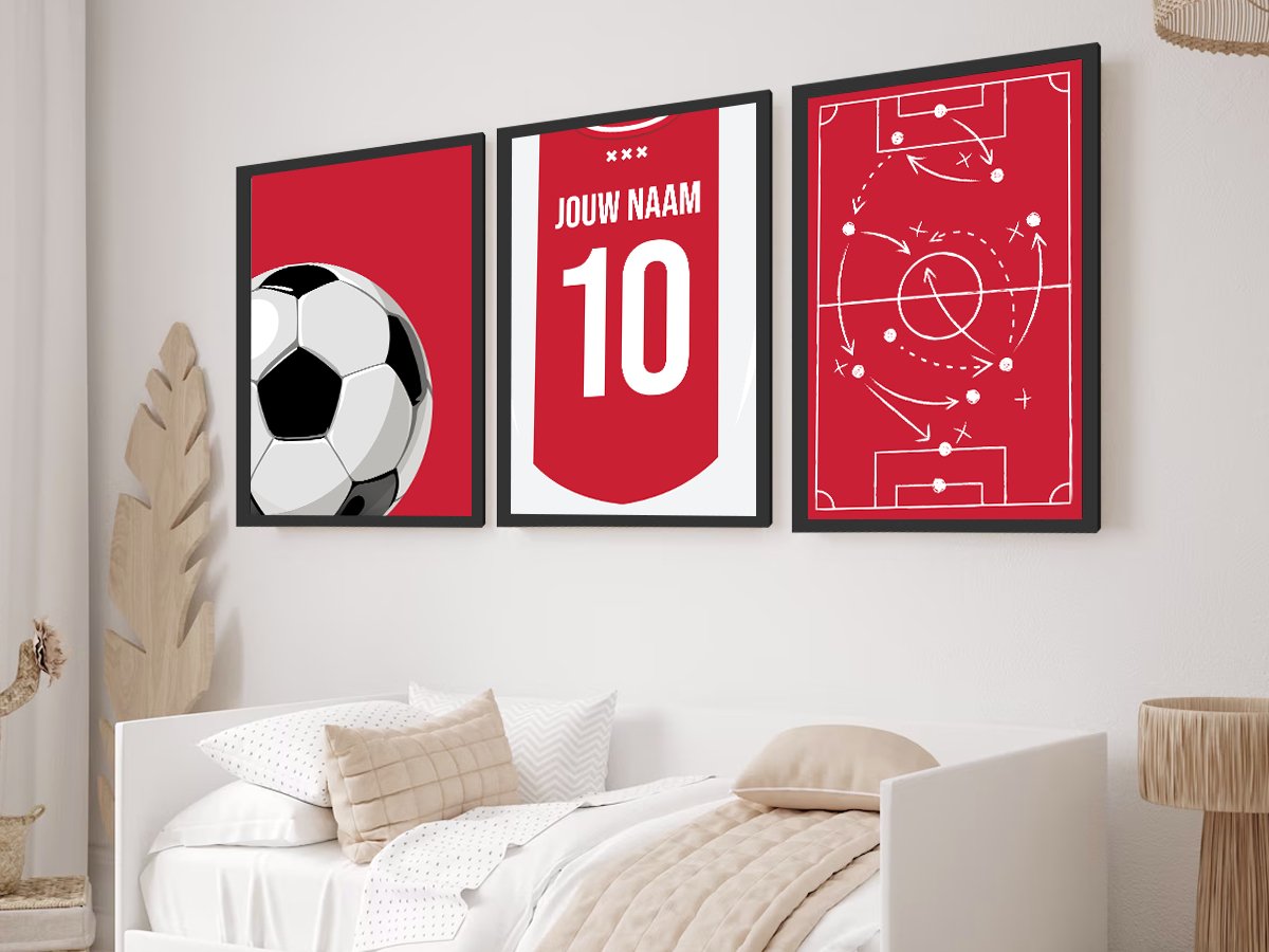 Amsterdam 3 - delige posterset - Goal collection - Kleurmedia Voetbalposters