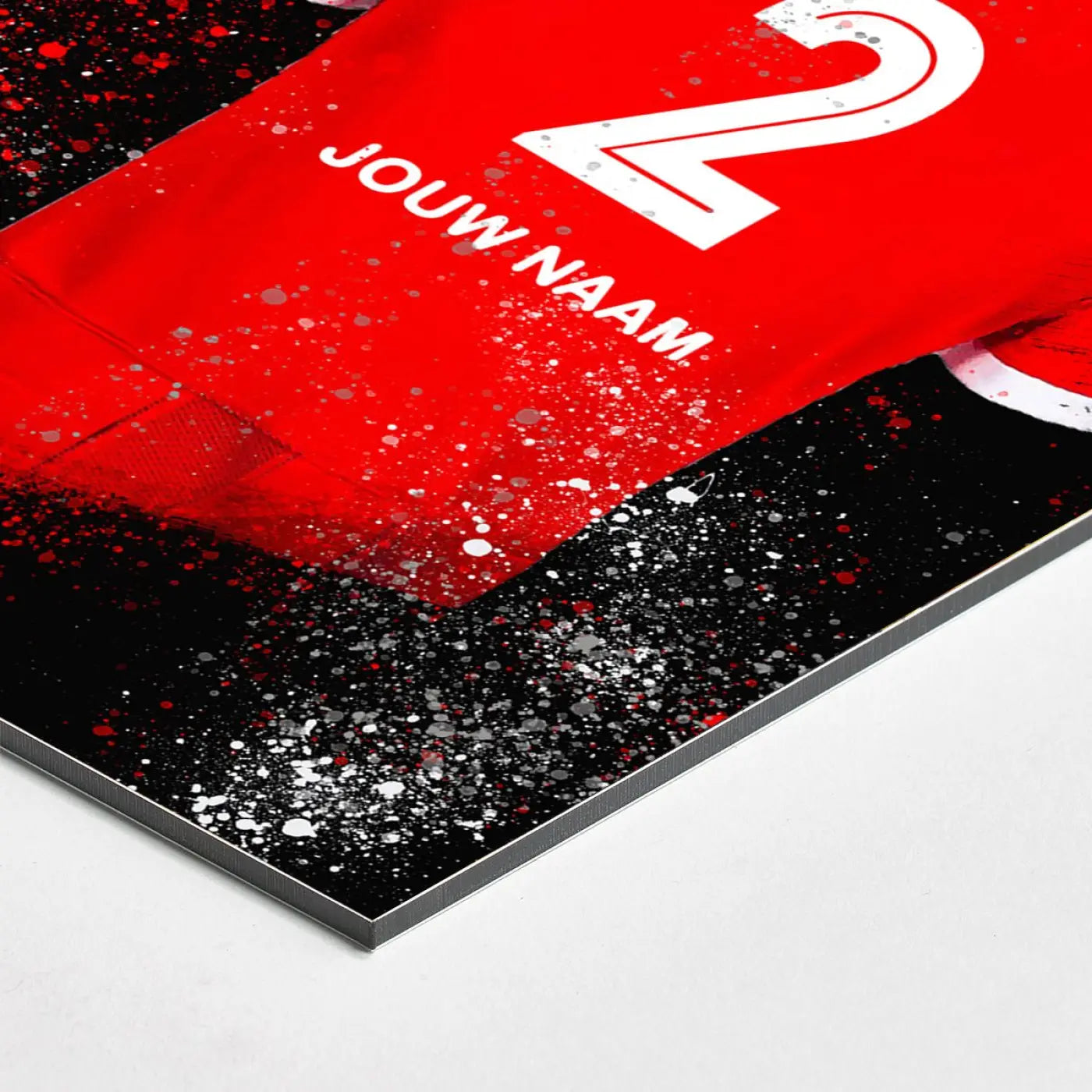 Alkmaar Shirt - Voetbal Poster - Wanddecoratie - Dibond Bord (50x70cm) - Voetbalposters