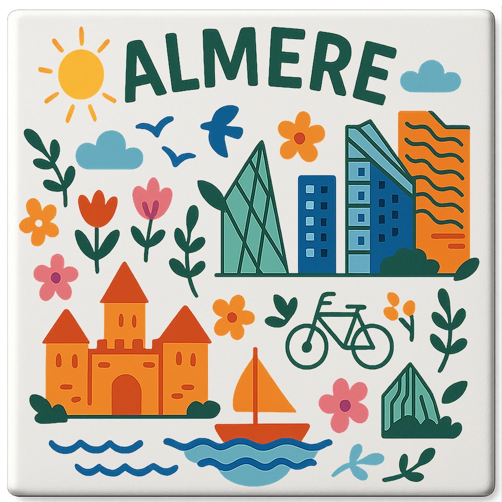 Almere Cadeau Tegeltje - Kleurmedia Almere Cadeau Tegeltje