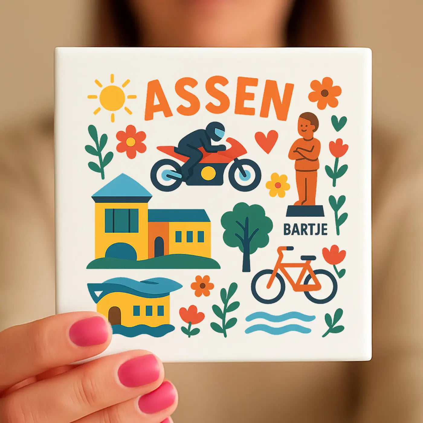 Assen Cadeau Tegeltje - Tegeltjes
