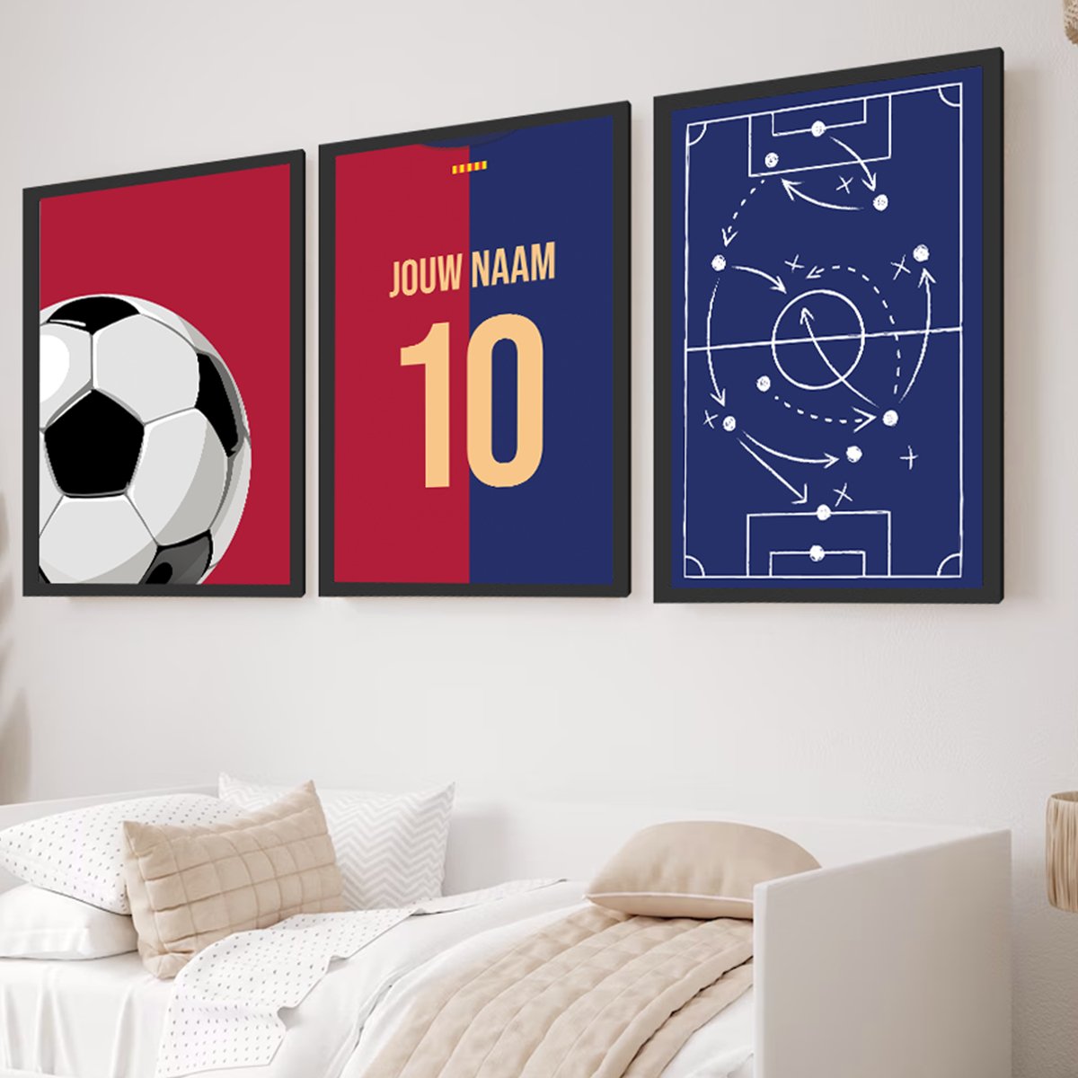 Barcelona 3 - delige posterset - Goal collection - Kleurmedia Voetbalposters