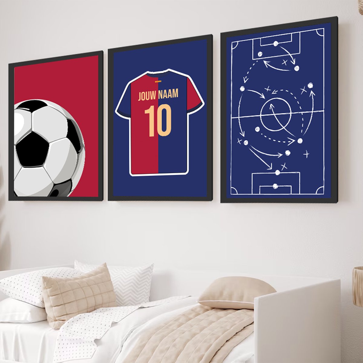 Barcelona 3 - delige posterset - Star collection - Kleurmedia Voetbalposters