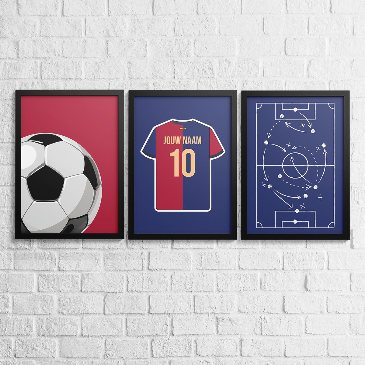 Barcelona 3 - delige posterset - Star collection - Kleurmedia Voetbalposters