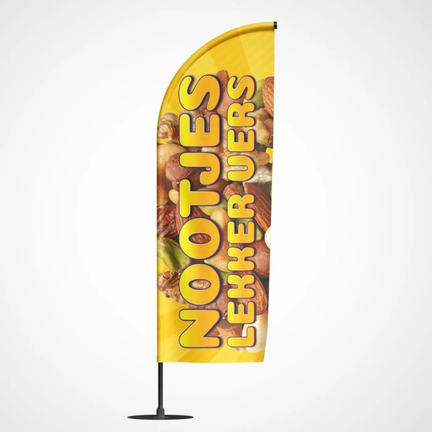 Beachvlag Nootjes - Klein - 80x220 cm - Beachvlag