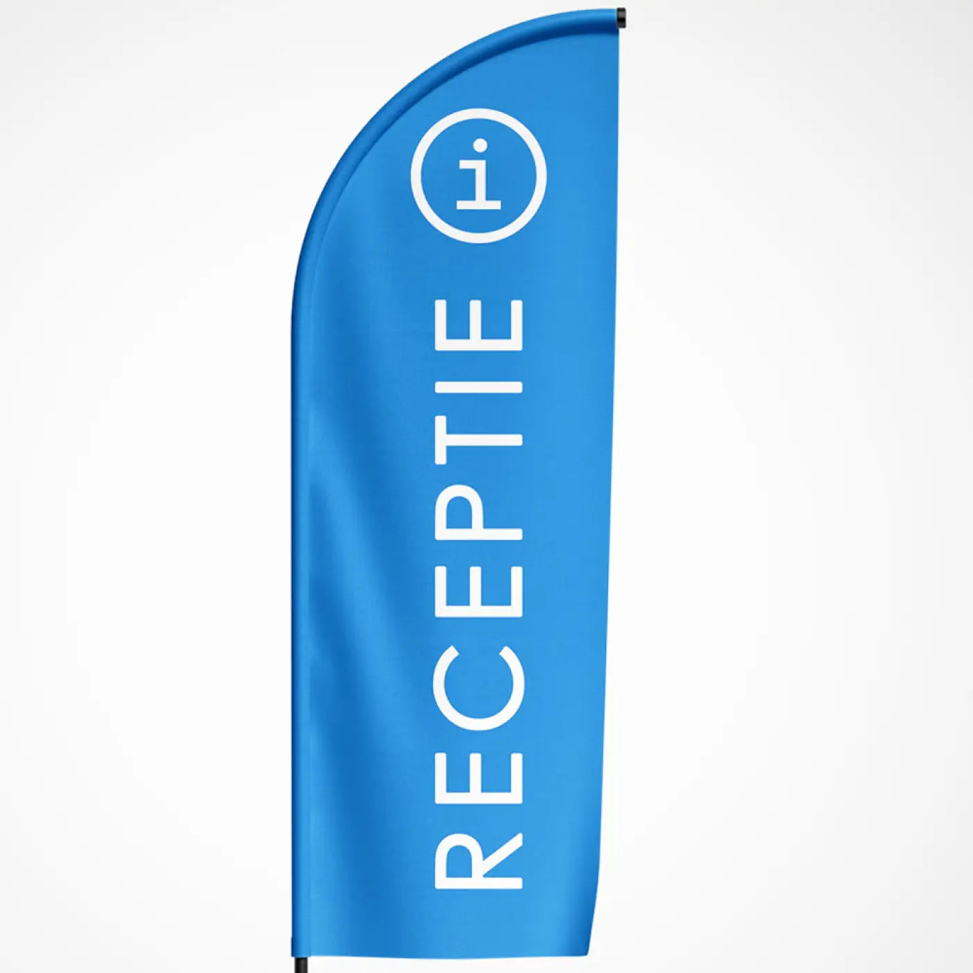 Beachvlag Receptie - Blauw