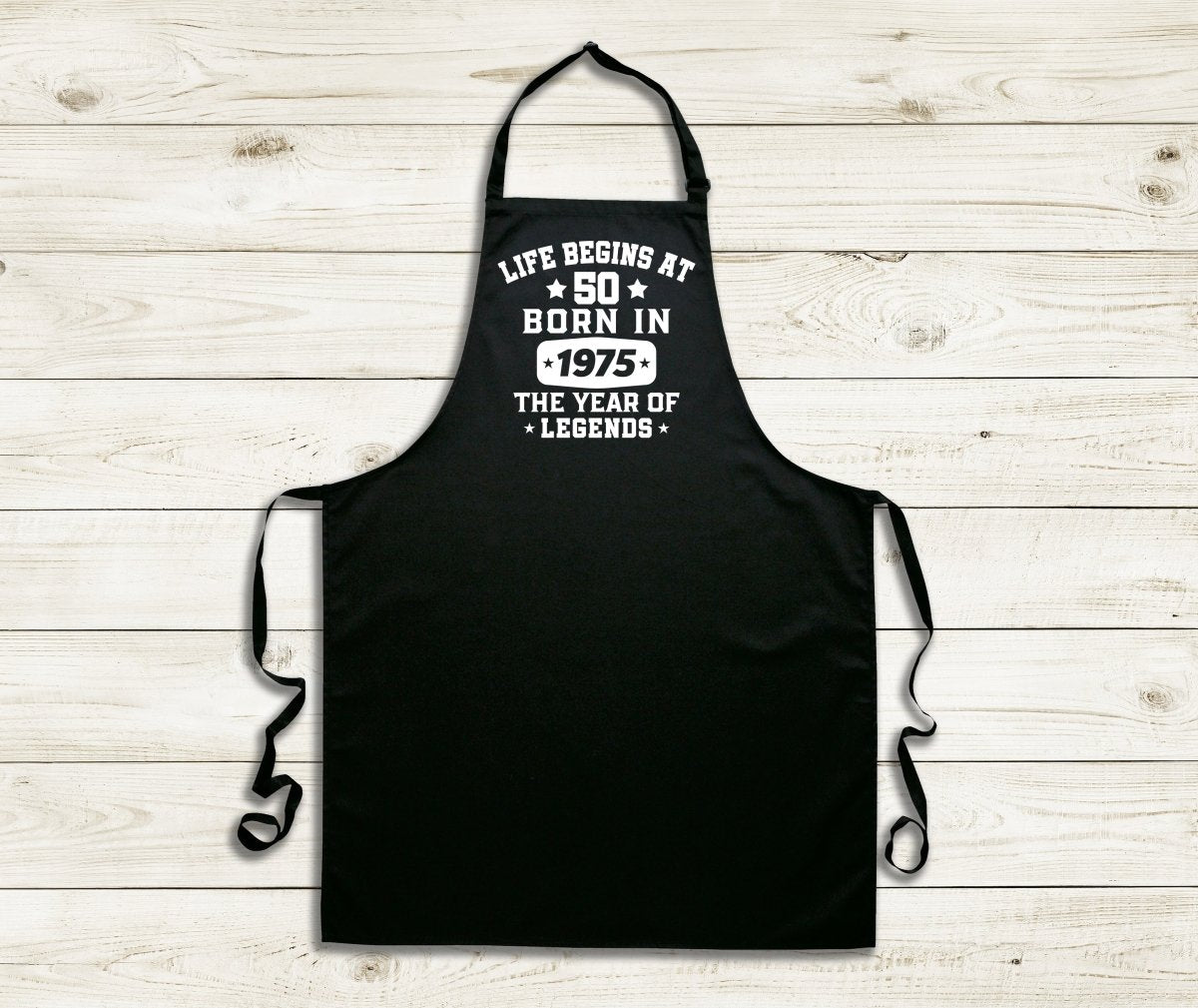 Schort Life begins at 50 - Kleurmedia Schort Life begins at 50 Geschenkenset