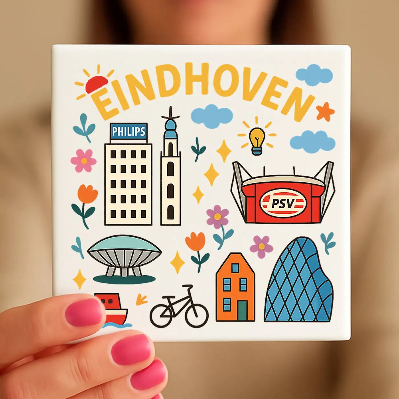 Eindhoven Cadeau Tegeltje - Tegeltjes