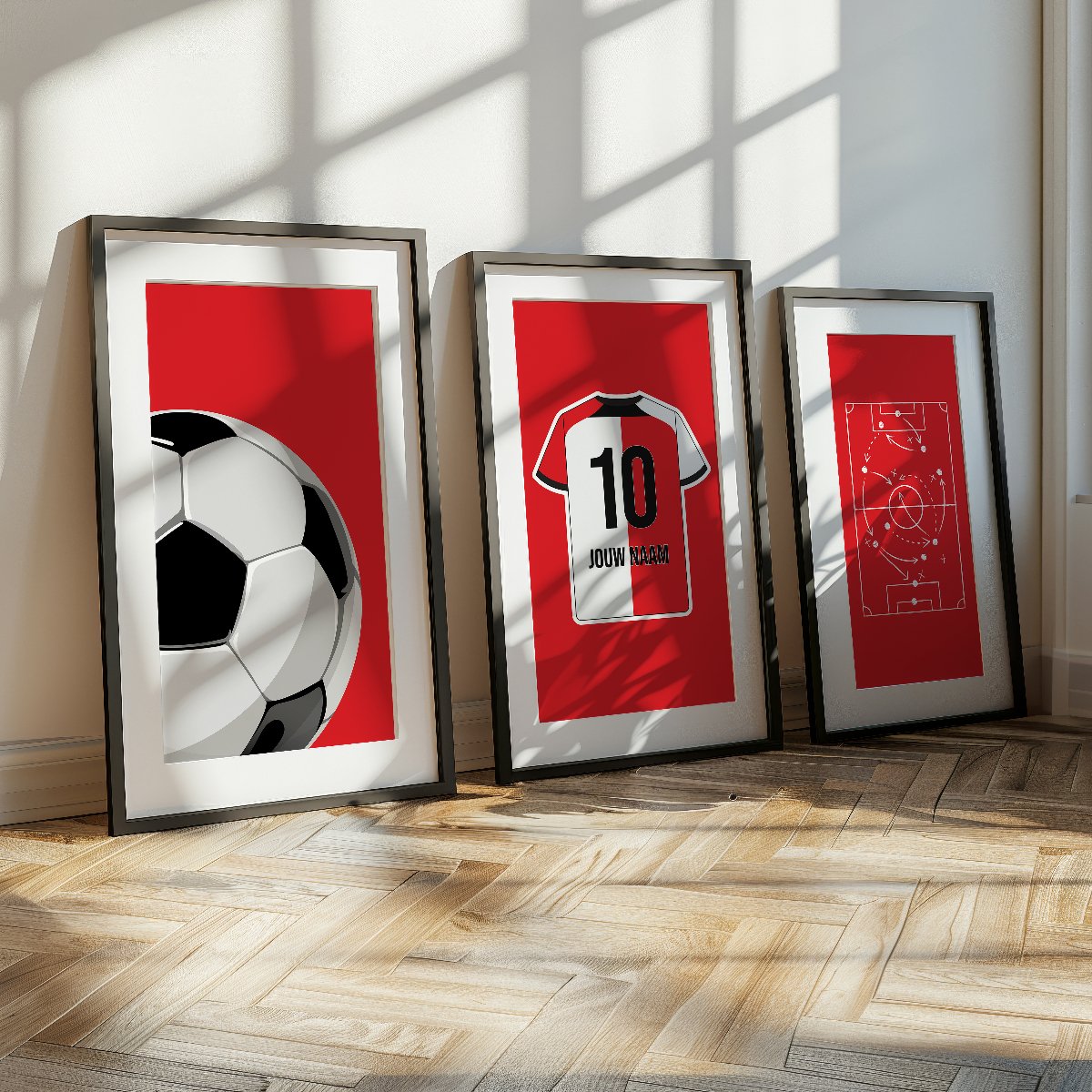 Rotterdam 3 - delige posterset - Star collection - Kleurmedia Voetbalposters