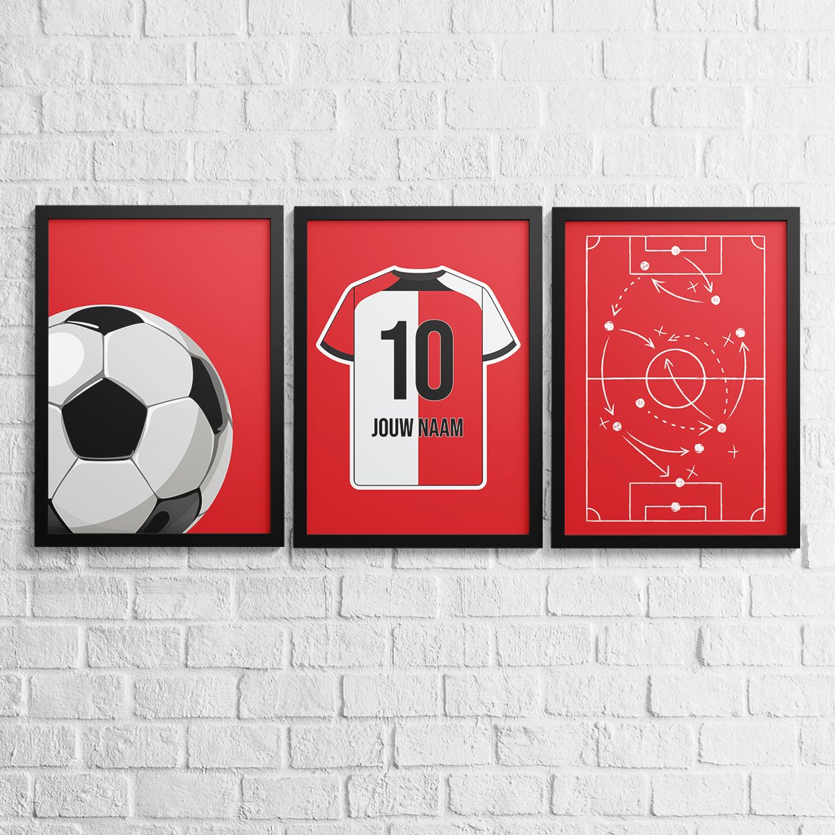 Rotterdam 3 - delige posterset - Star collection - Kleurmedia Voetbalposters