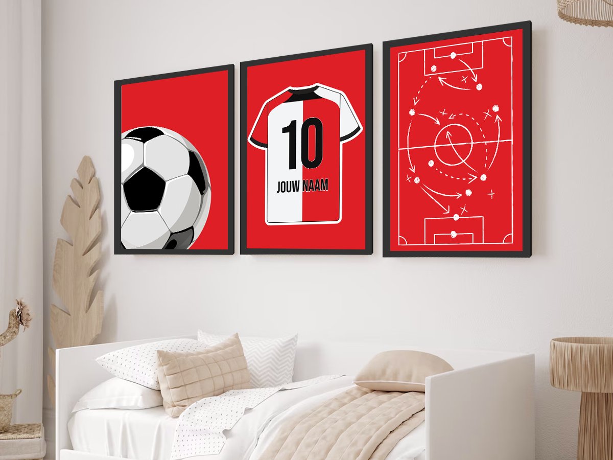 Rotterdam 3 - delige posterset - Star collection - Kleurmedia Voetbalposters