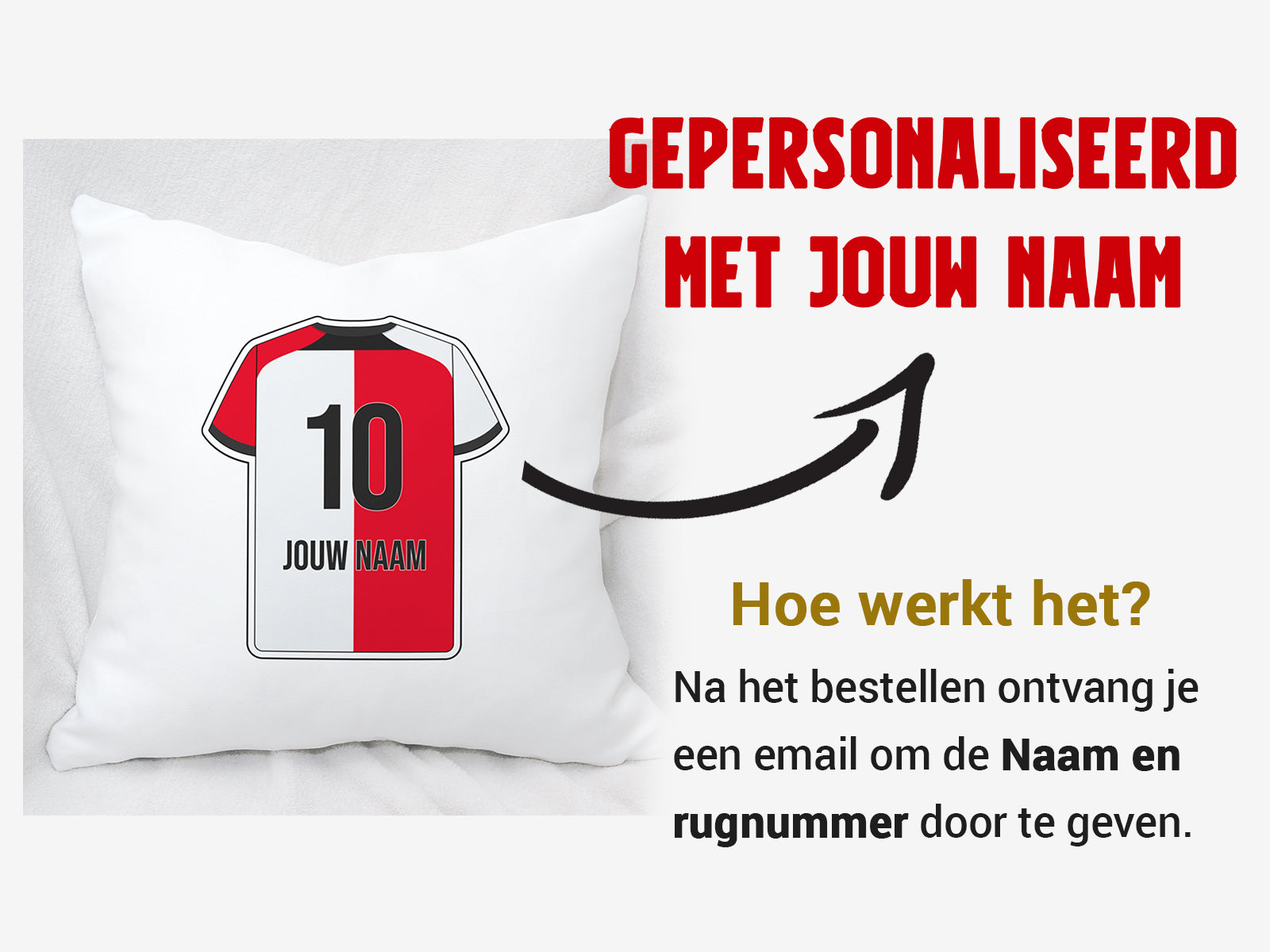 Rotterdam Voetbal Kussen + kussensloop