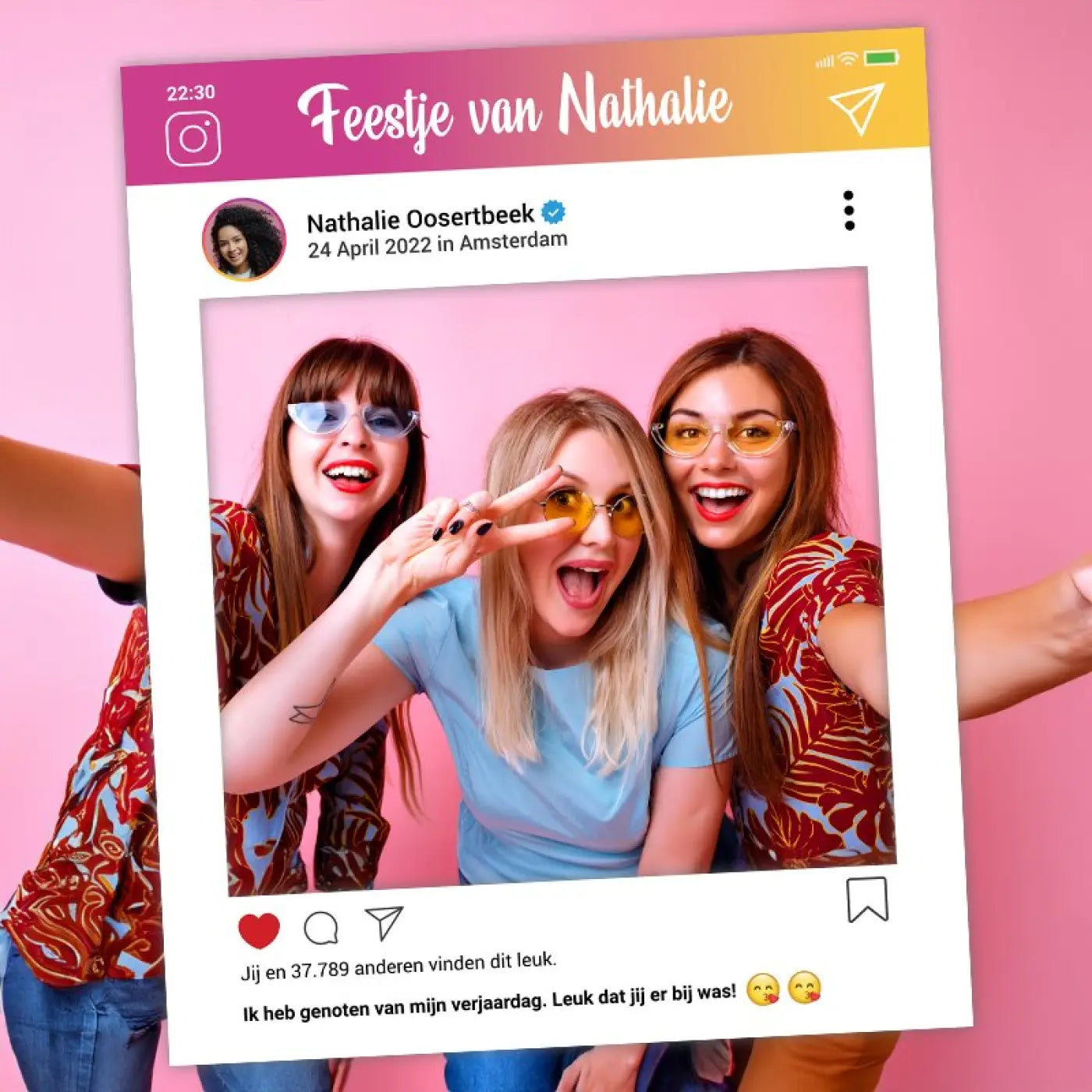 Foto Frame Dibond - Instagram - S - 52 x 65 cm (1 p.) - Fotoframes
