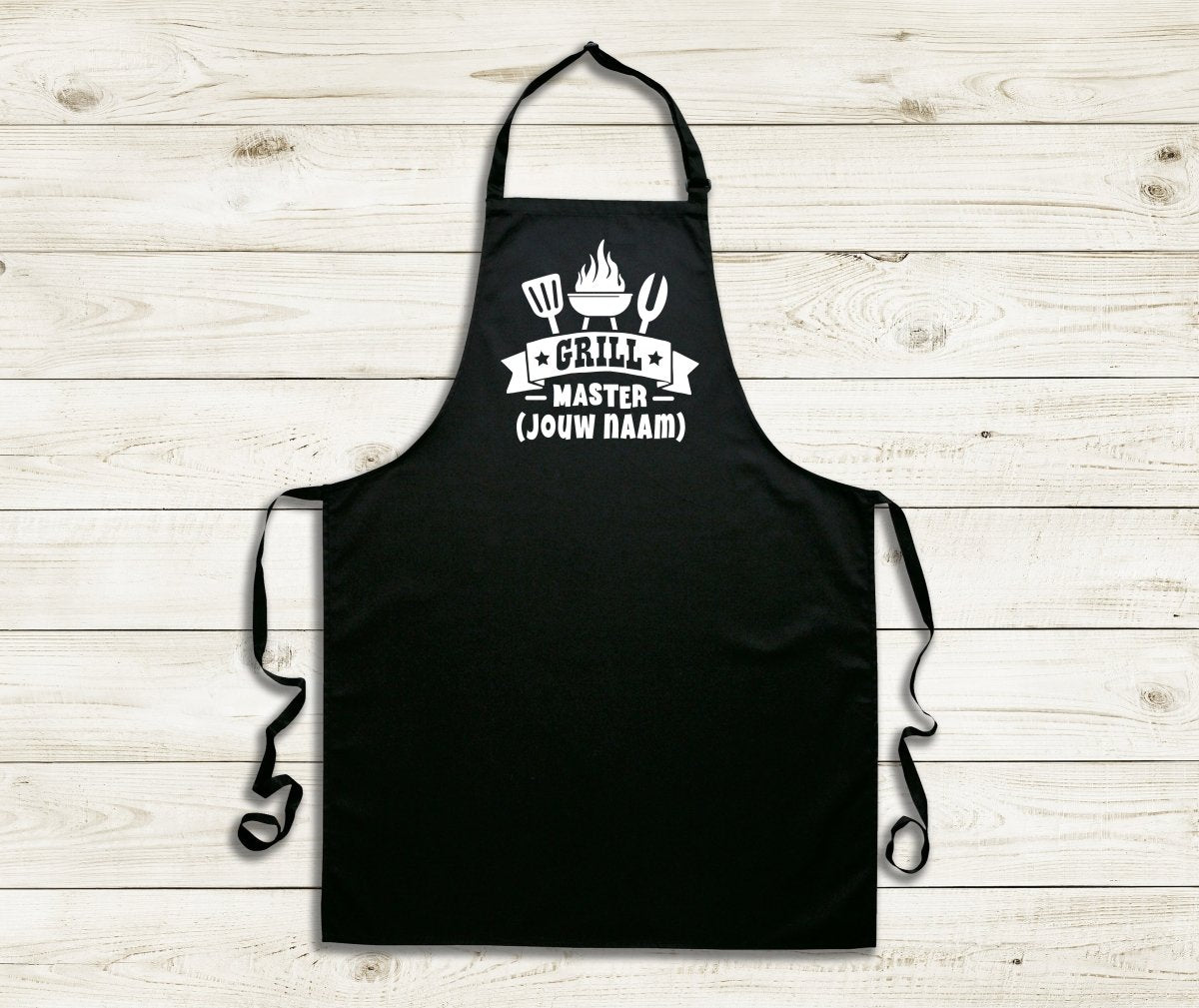 Schort met Naam (Grillmaster) - Kleurmedia Schort met Naam (Grillmaster) Geschenkenset