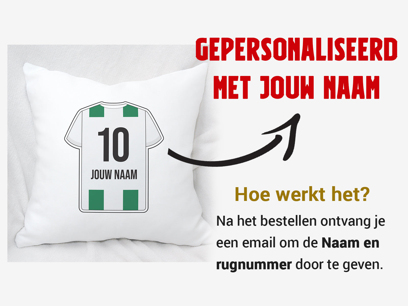Groningen Voetbal Kussen + kussensloop