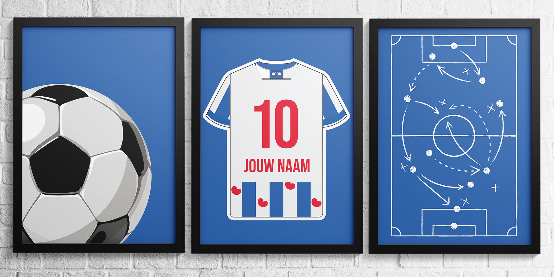 Heerenveen 3-delige posterset - Star collection