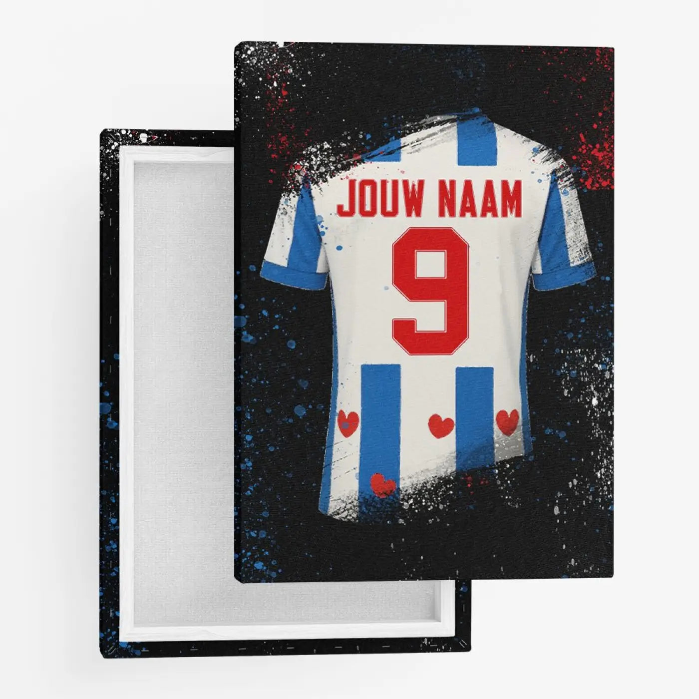 SC Heerenveen voetbalposter met shirt wanddecoratie