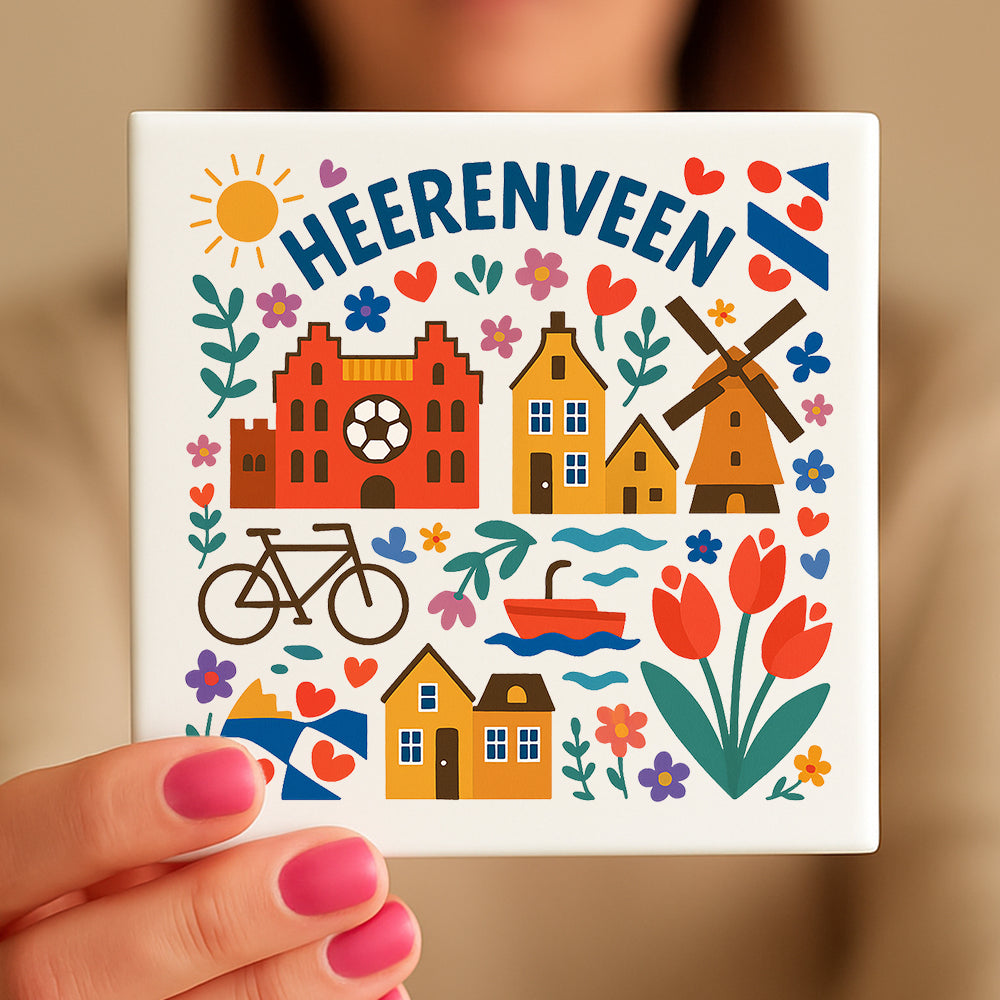 Heerenveen Cadeau Tegeltje